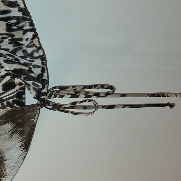 🐆 Animal🦓Print 🐅 2Pc-Set, Tank and Sheer Cardigan-Type Overlay, Sz S 🐯🐱 - Picture 5 of 12